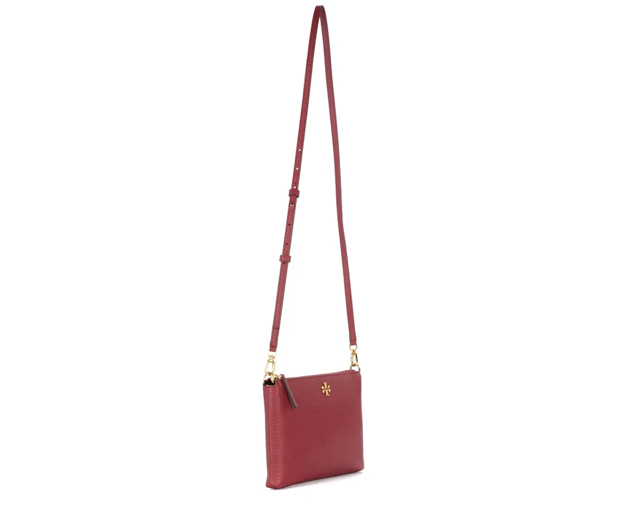 Tory Burch Sac à bandoulière Kira en cuir rouge bordeaux